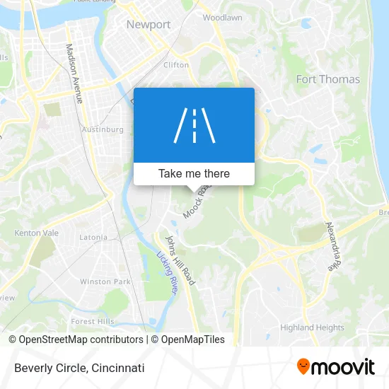 Beverly Circle map