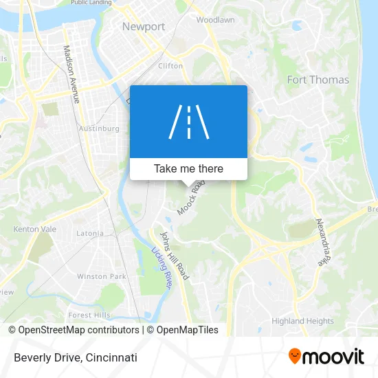 Beverly Drive map