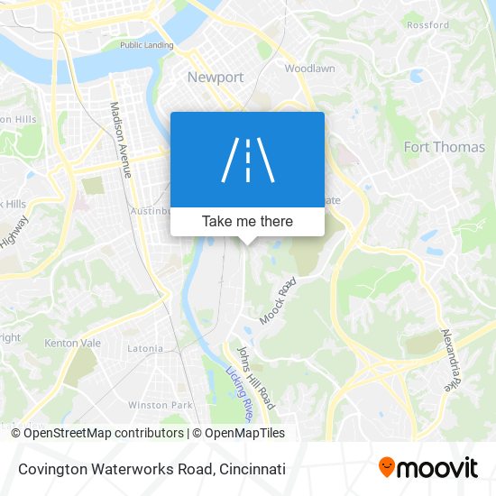 Mapa de Covington Waterworks Road