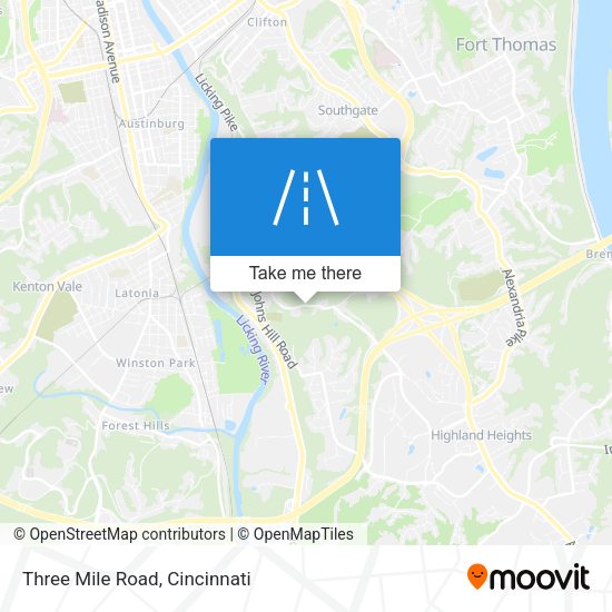 Mapa de Three Mile Road