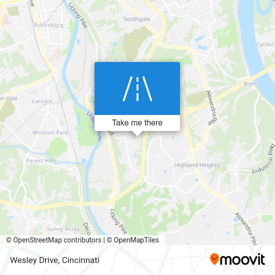 Mapa de Wesley Drive