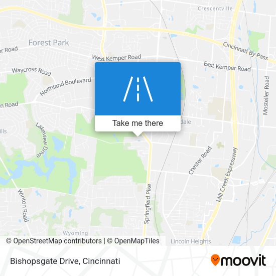 Bishopsgate Drive map
