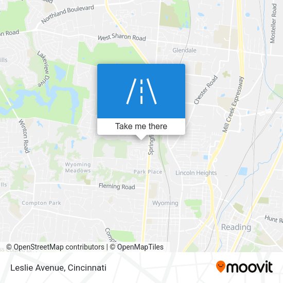 Mapa de Leslie Avenue