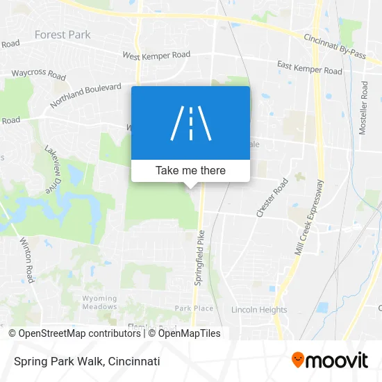 Spring Park Walk map
