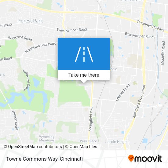 Towne Commons Way map