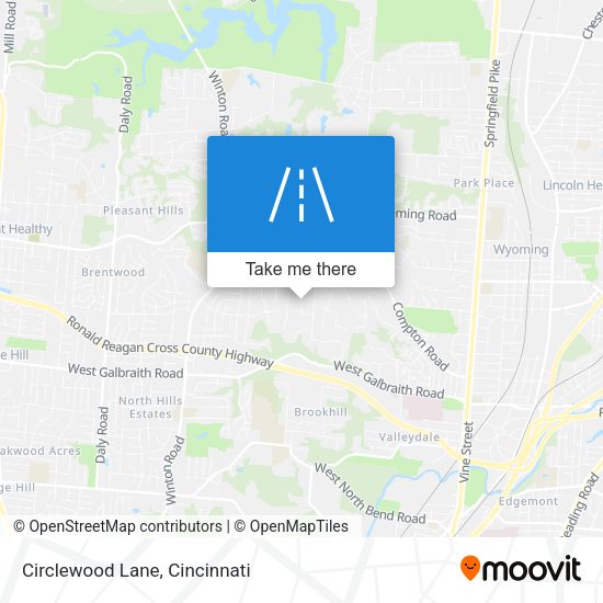 Mapa de Circlewood Lane