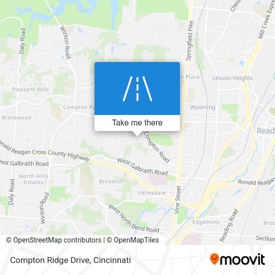 Compton Ridge Drive map