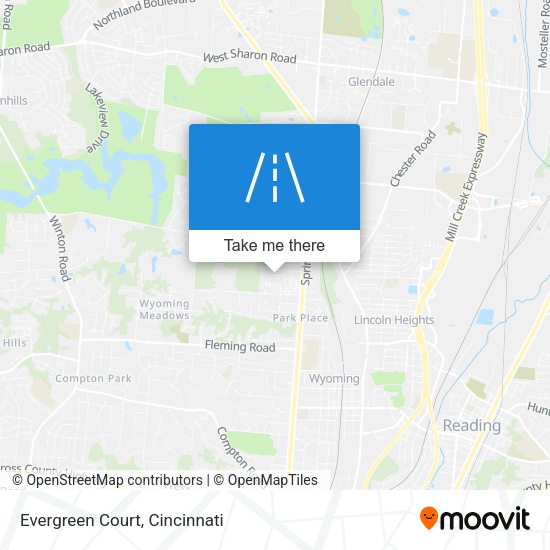 Mapa de Evergreen Court