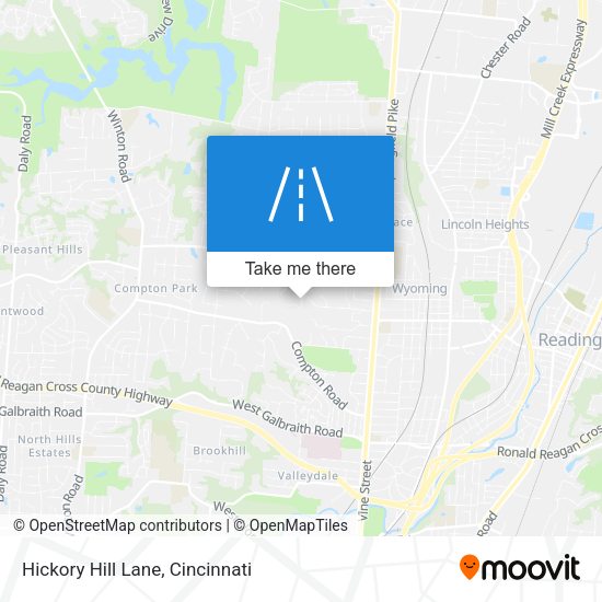 Hickory Hill Lane map