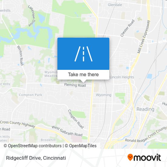 Ridgecliff Drive map