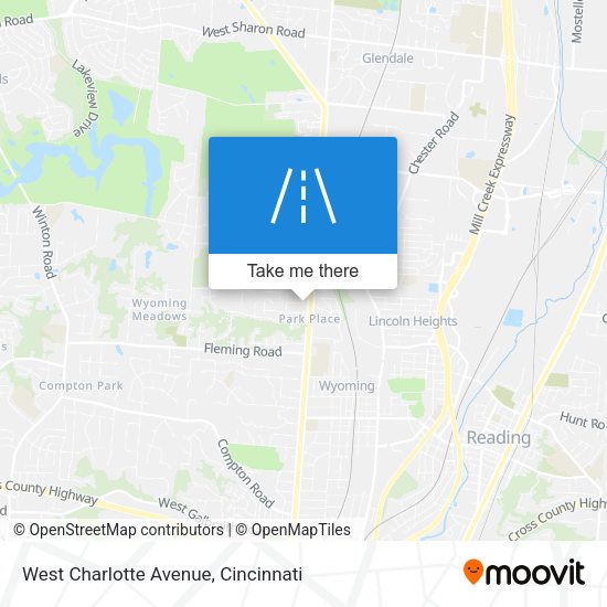 Mapa de West Charlotte Avenue