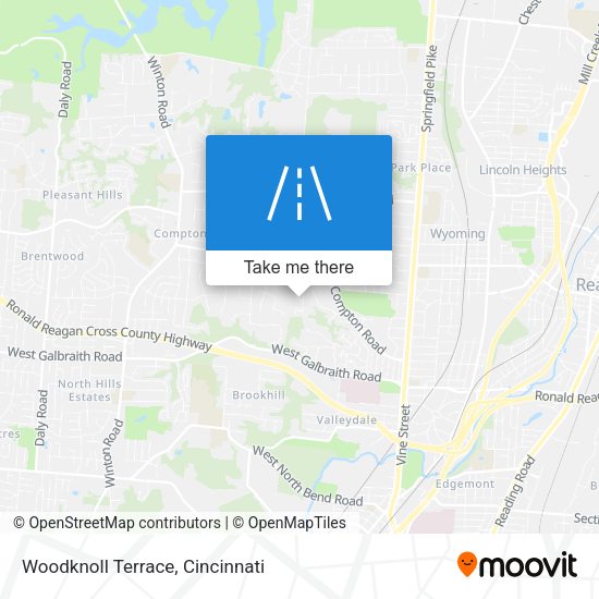 Woodknoll Terrace map