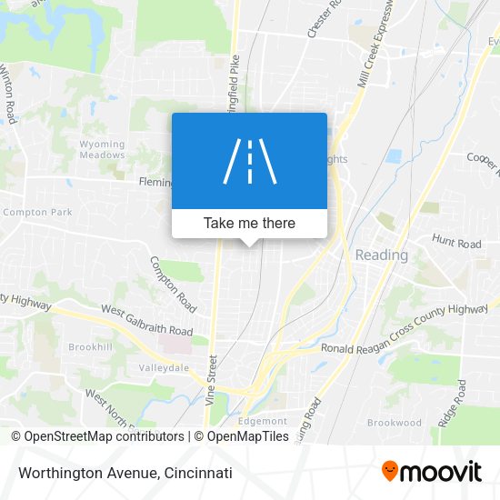 Worthington Avenue map
