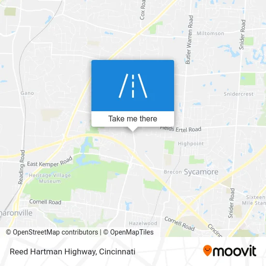Reed Hartman Highway map