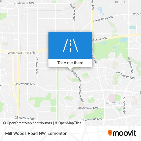 Mill Woods Road NW plan