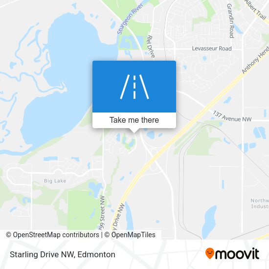 Starling Drive NW map