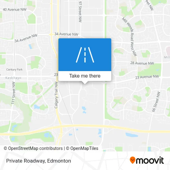 Private Roadway map