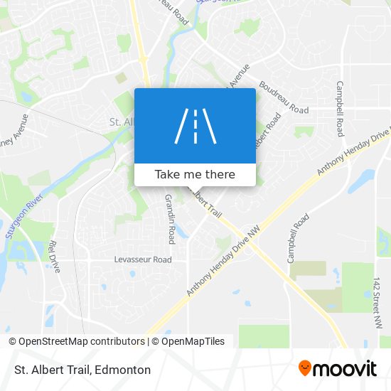 St. Albert Trail map