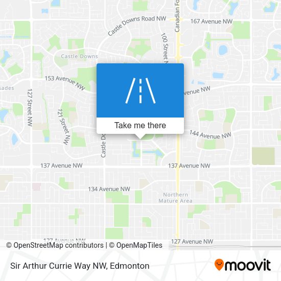 Sir Arthur Currie Way NW map