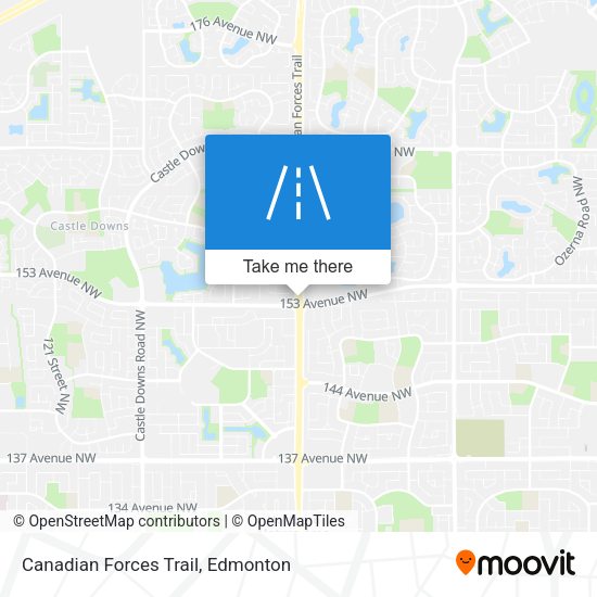 Canadian Forces Trail map