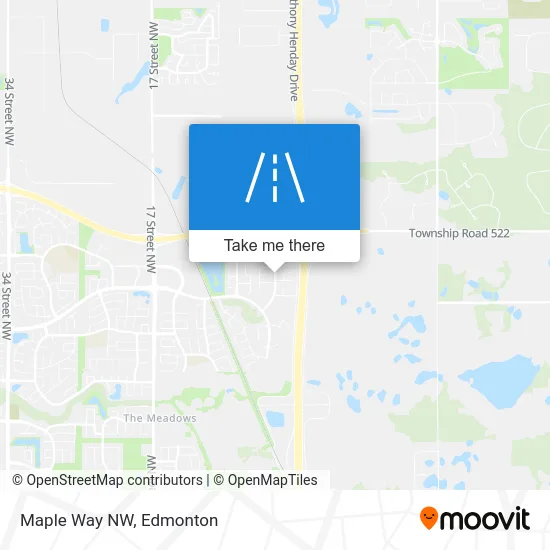 Maple Way NW map