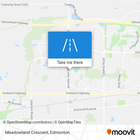 Meadowland Crescent map