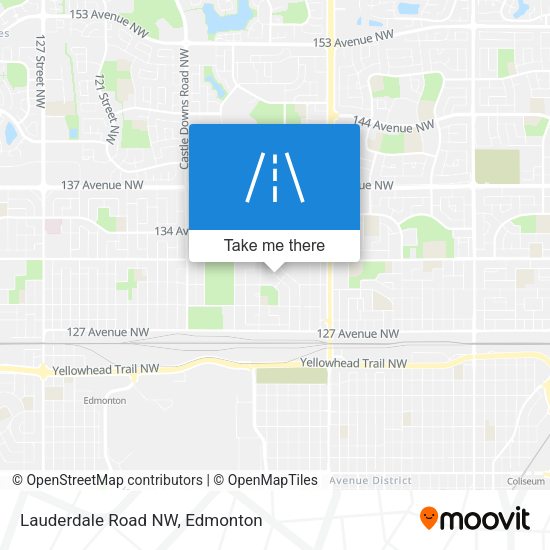 Lauderdale Road NW map