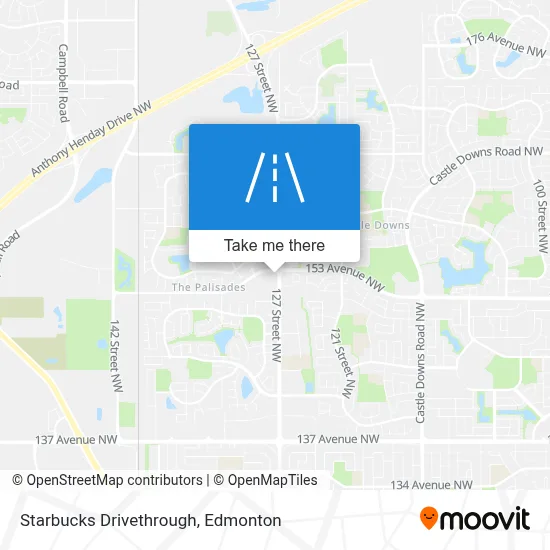 Starbucks Drivethrough map