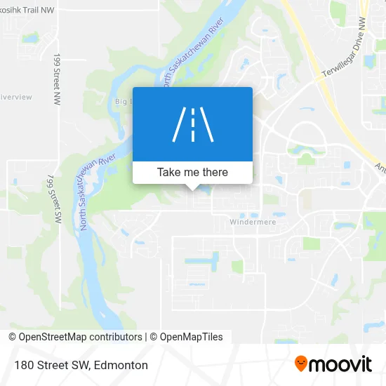 180 Street SW map