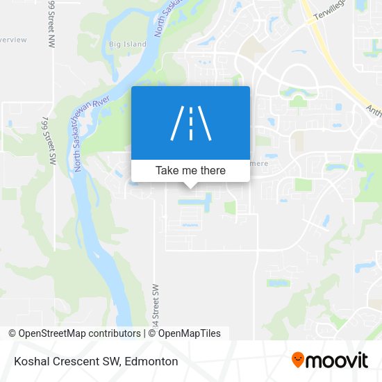 Koshal Crescent SW map