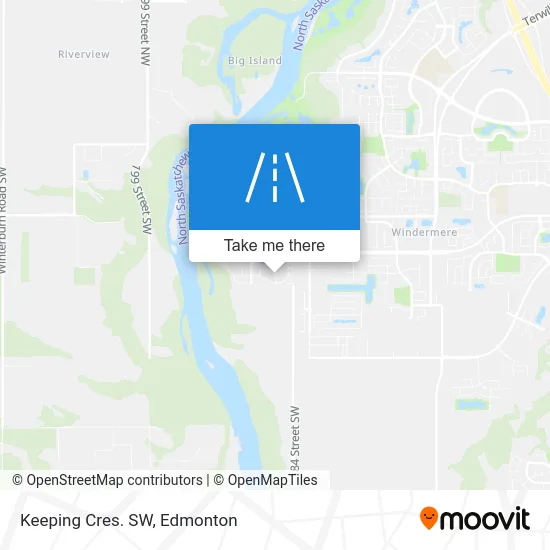 Keeping Cres. SW map