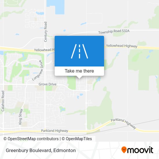 Greenbury Boulevard map
