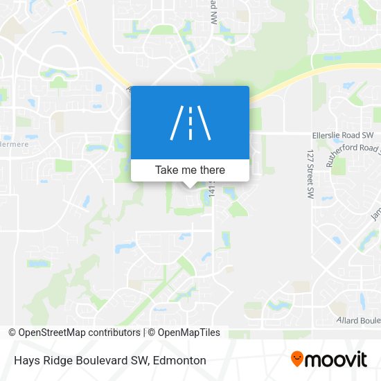 Hays Ridge Boulevard SW map
