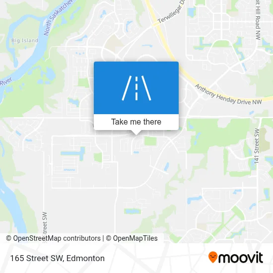 165 Street SW map