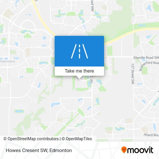 Howes Cresent SW map