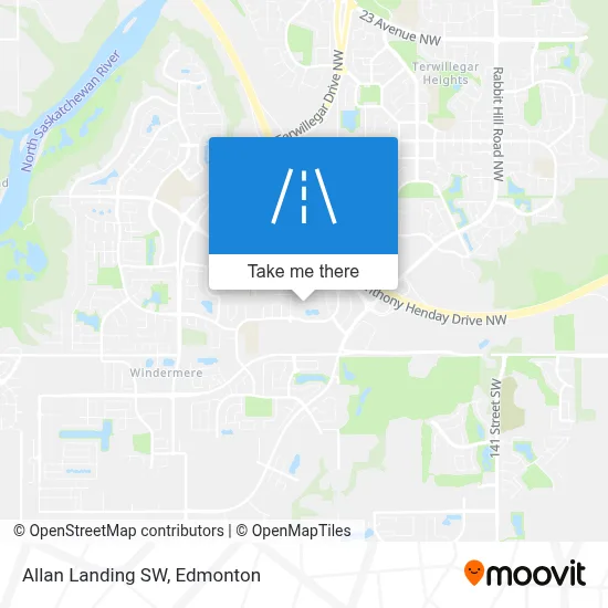 Allan Landing SW map