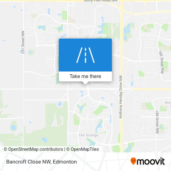 Bancroft Close NW map
