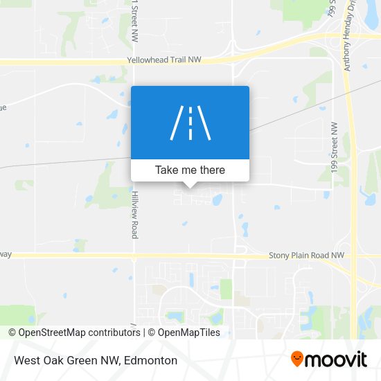 West Oak Green NW map