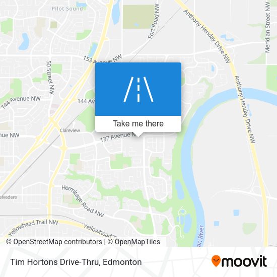 Tim Hortons Drive-Thru map