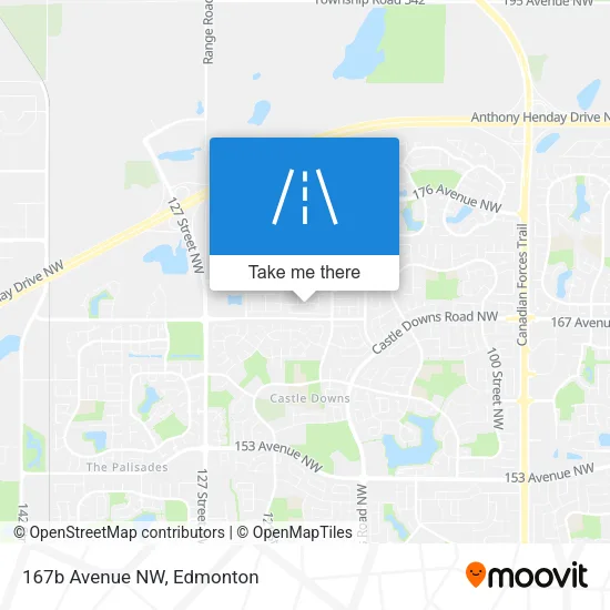 167b Avenue NW map
