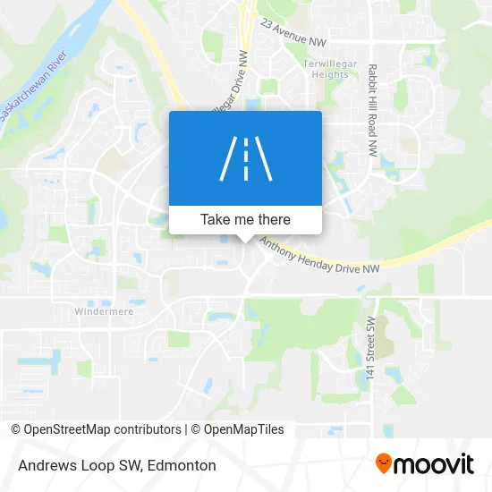 Andrews Loop SW map