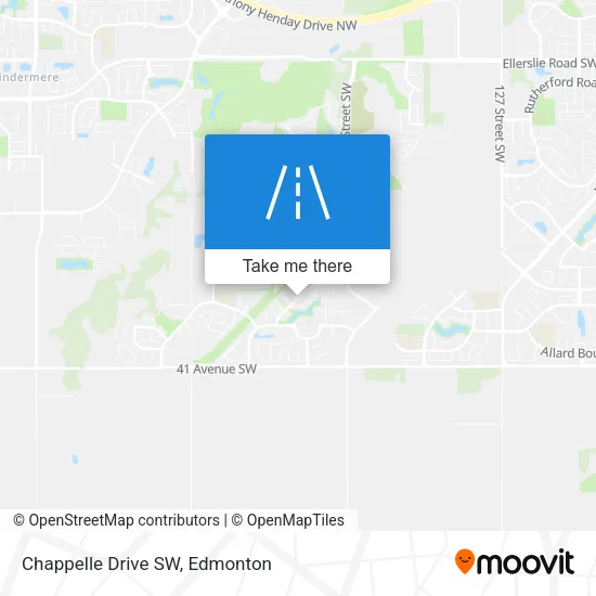 Chappelle Drive SW map