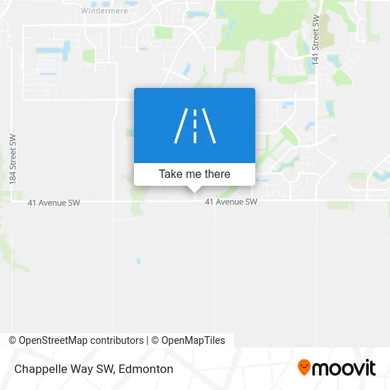 Chappelle Way SW map