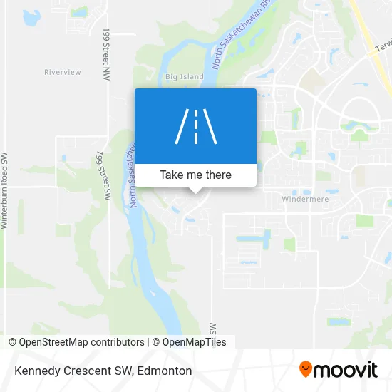 Kennedy Crescent SW map