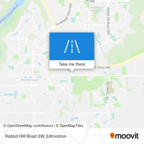 Rabbit Hill Road SW map