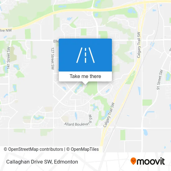 Callaghan Drive SW map