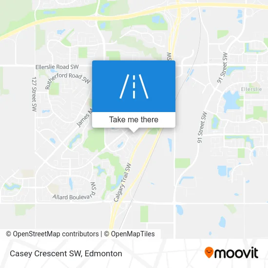 Casey Crescent SW map