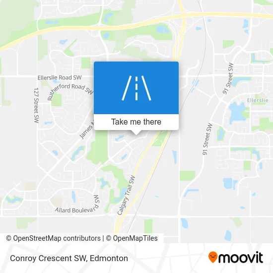 Conroy Crescent SW map