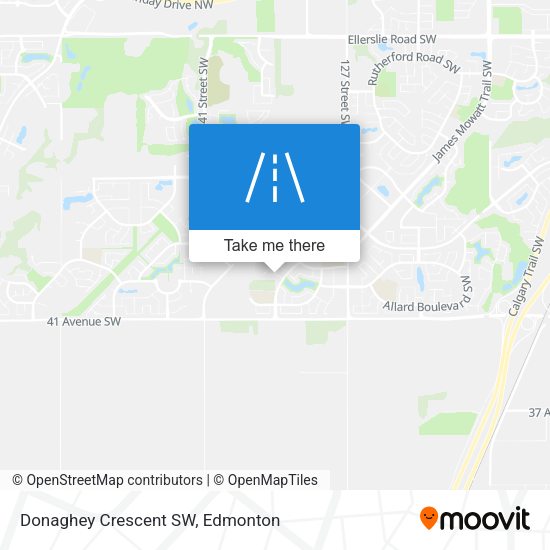 Donaghey Crescent SW map