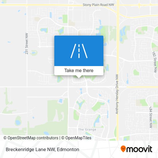 Breckenridge Lane NW map